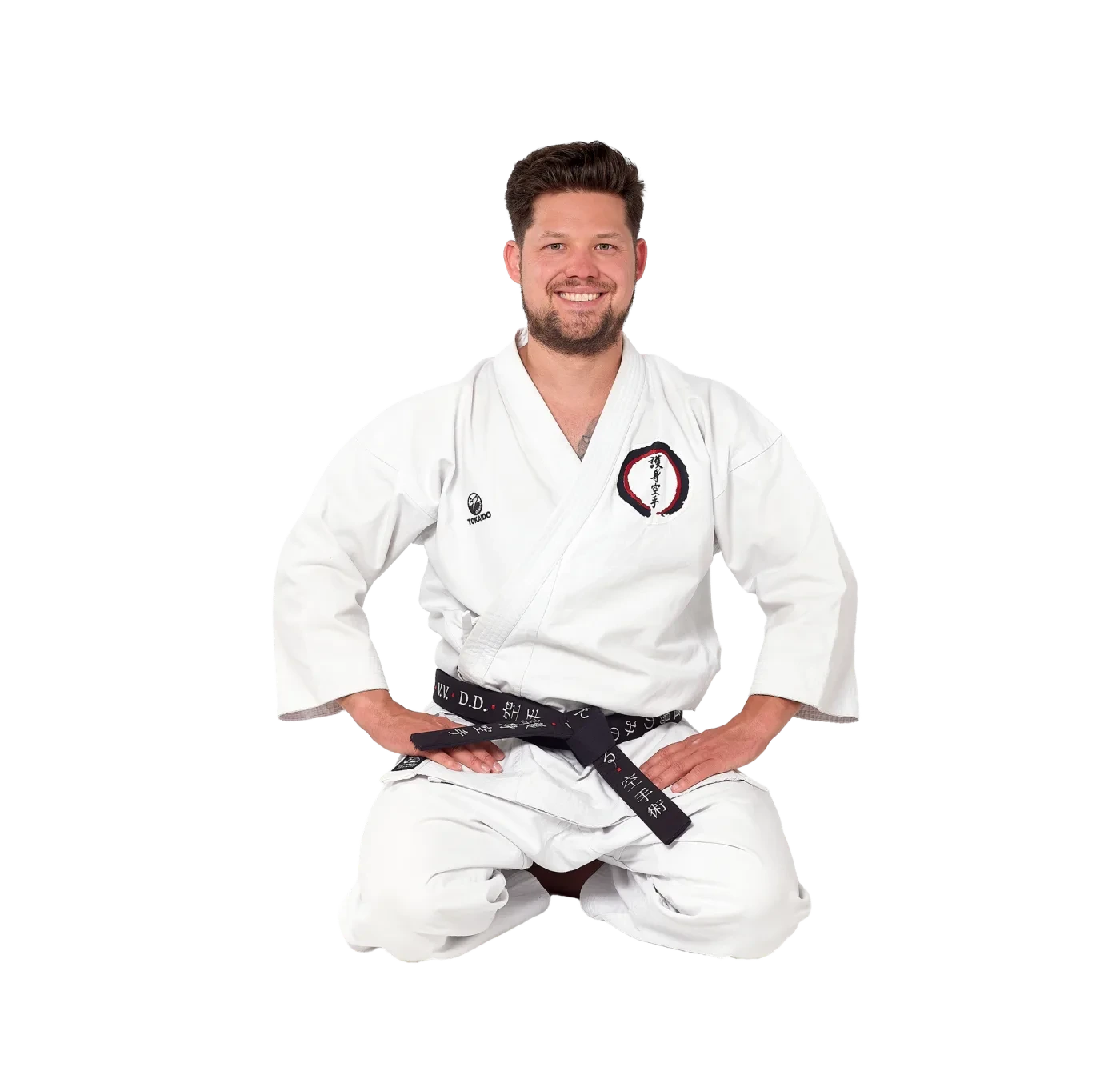 Trainer Jake Wüst im Seiza-Sitz